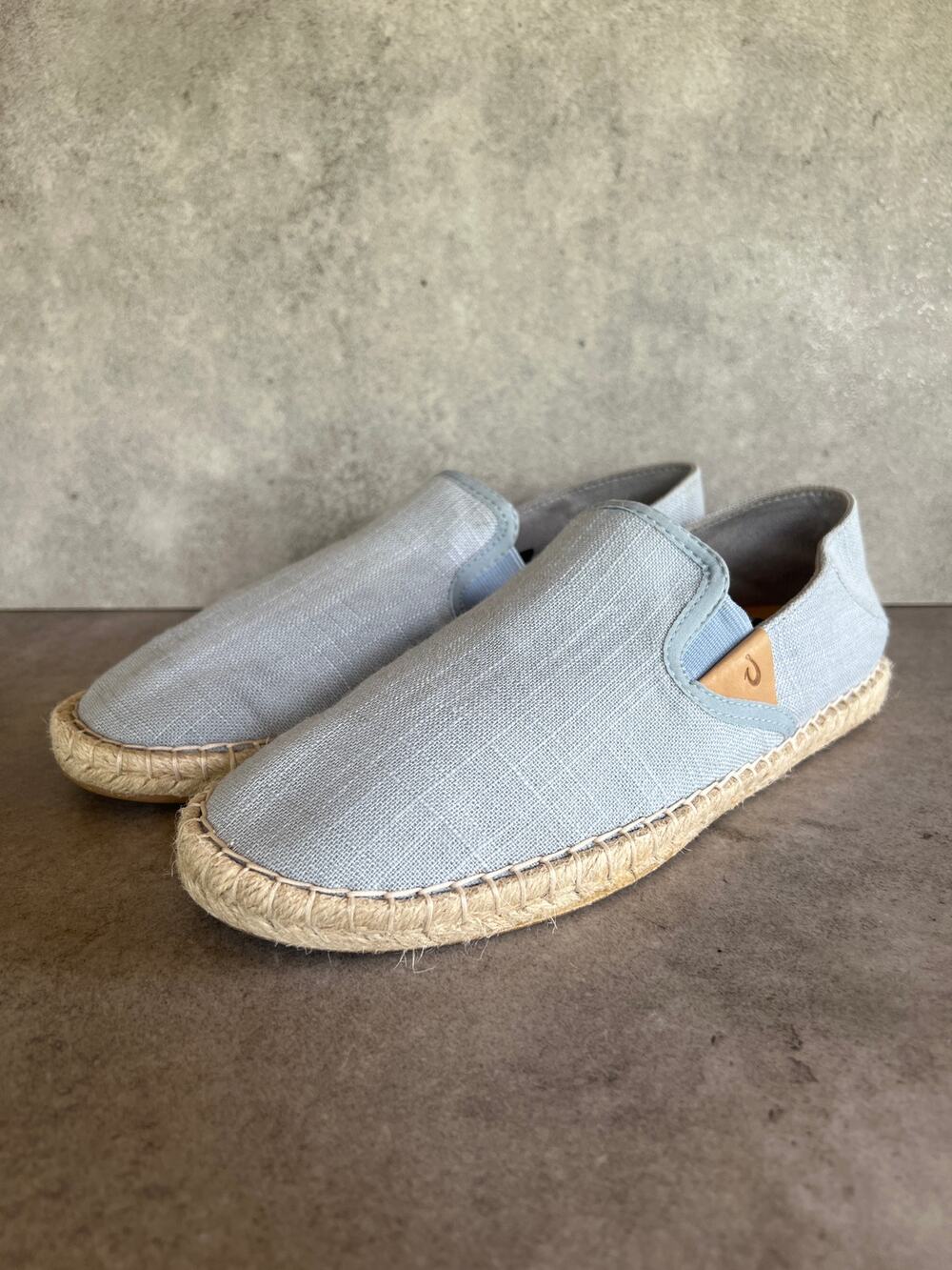 OluKai Women's Kaula Pa'a Kapa shoes in Lanai Breeze Linen slip on casual shoes